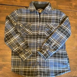 Flannel & Sherpa Plaid Coat